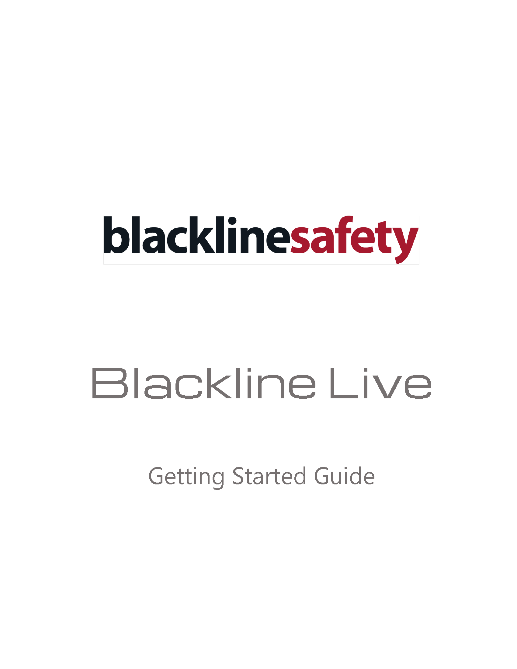 Guida introduttiva Blackline Live Copertina