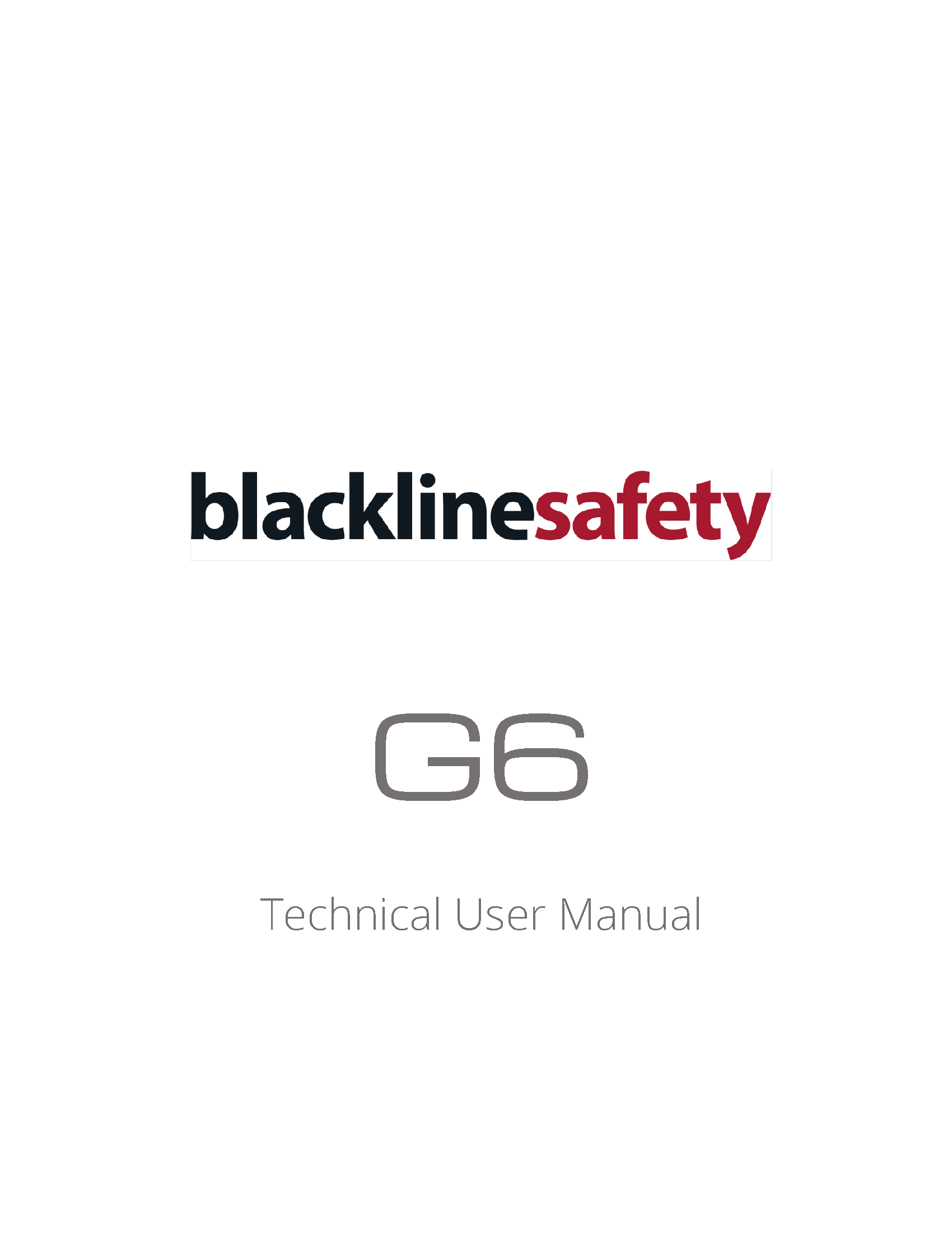 Manuale tecnico per l'utente G6_R1 - IT - Pagina di copertina