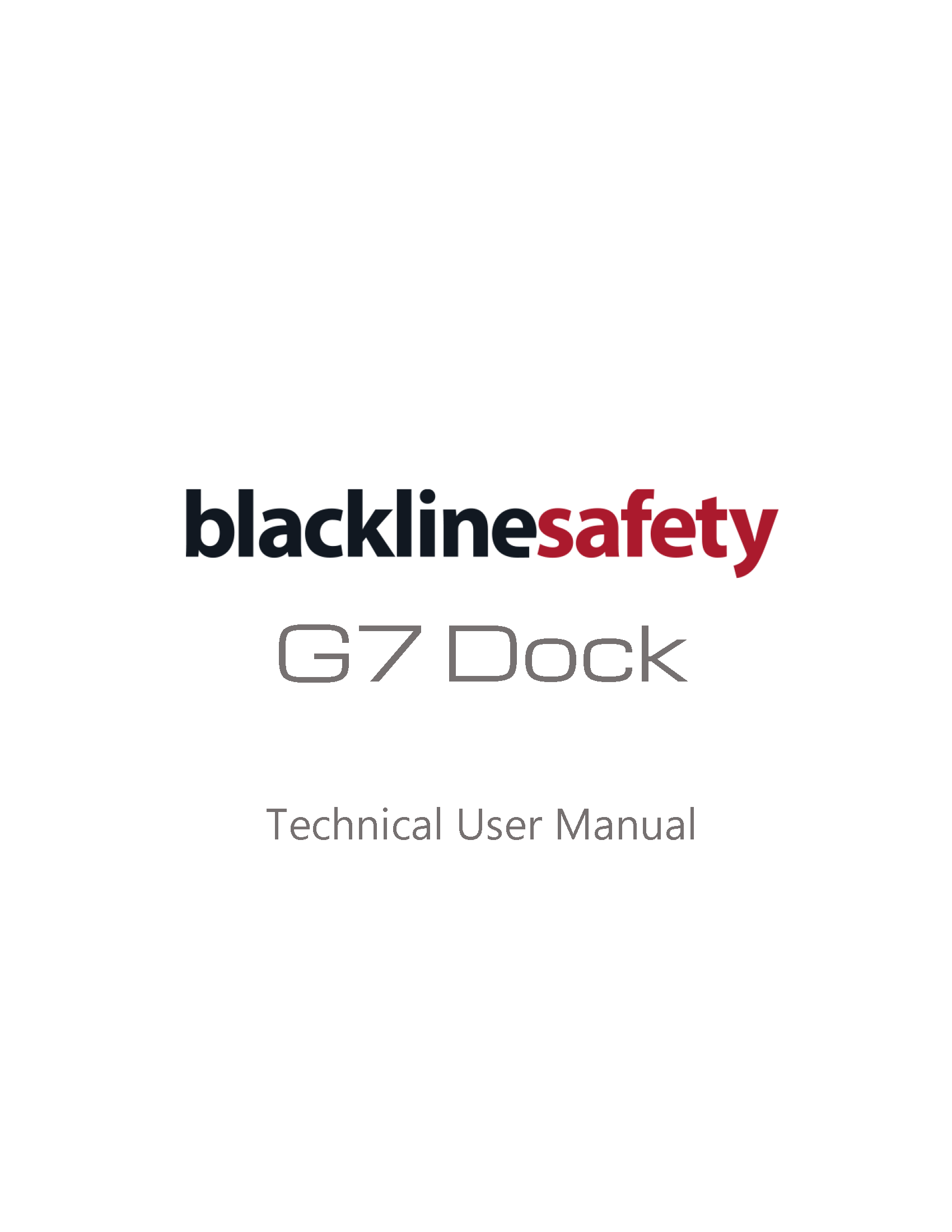 Manuale tecnico d'uso G7 Dock Copertina